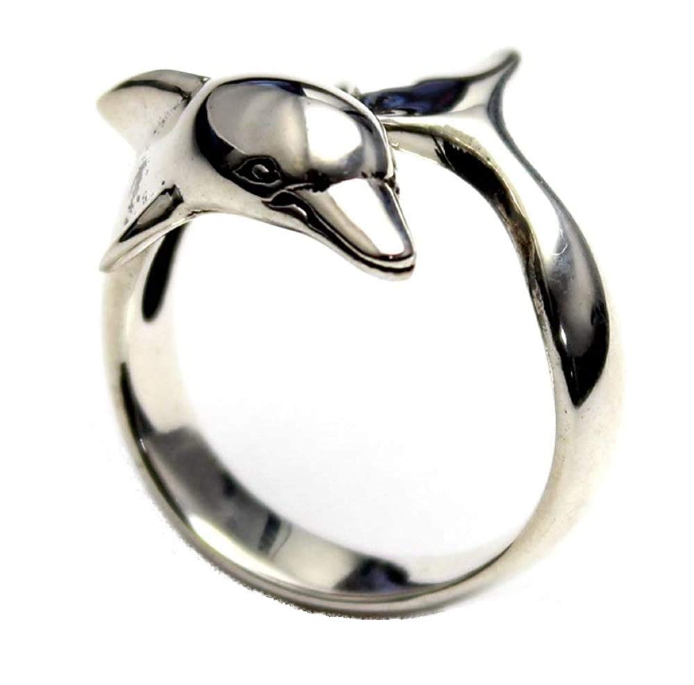 Amazon | ポリネシア ハワイアンジュエリー ドルフィンリング イルカ