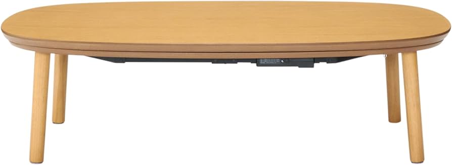Amazon | 無印良品 楕円こたつ ナチュラル 幅130×奥行75×高さ37cm MJ