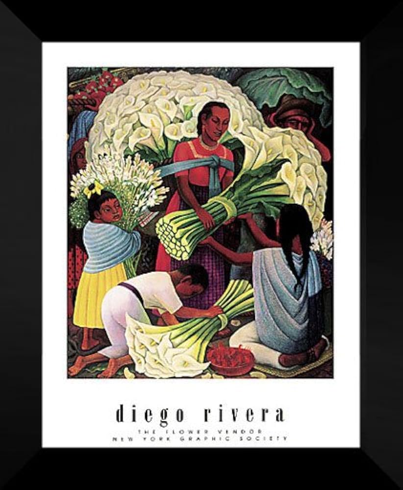 Amazon.com: Diego Rivera Framed Art Print 20x24 
