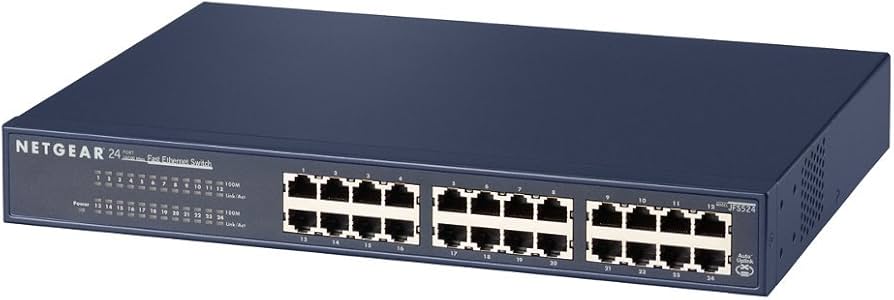 Amazon.com: NETGEAR 24-Port Fast Ethernet Unmanaged Switch