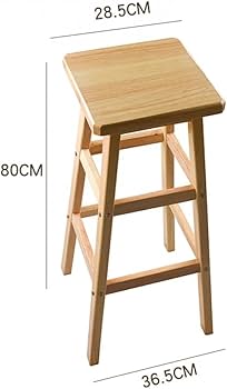 Amazon｜Yeziner カウンターチェア 木製 80cm 高い スツール