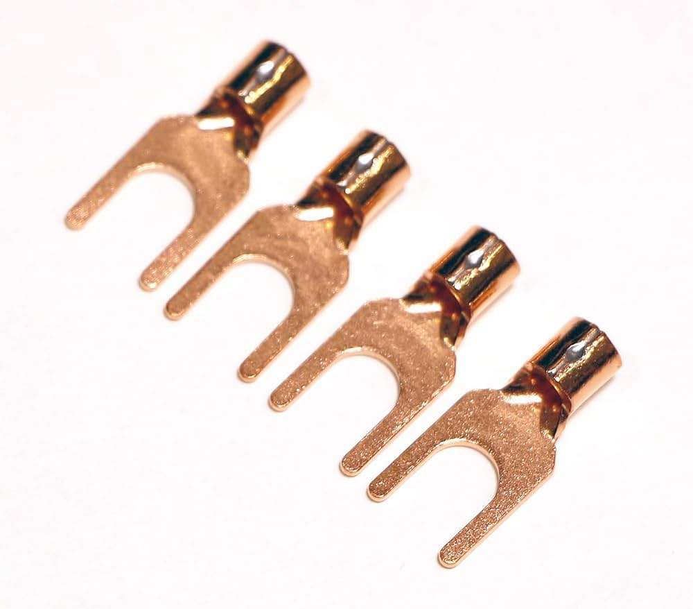 Amazon.co.jp: 純銅 Yラグ端子 非メッキ OFC 高純度無酸素銅 非メッキ