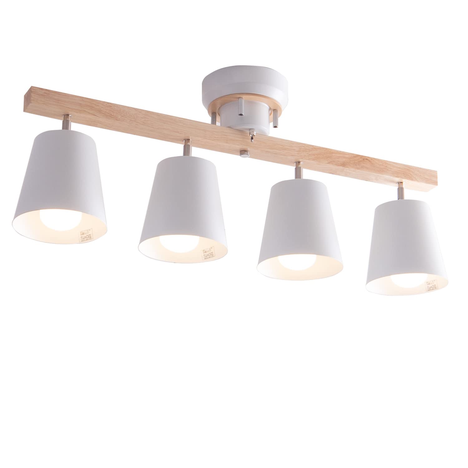 Amazon.co.jp: VENTOTA シーリングライト 4灯 LED対応 天然木