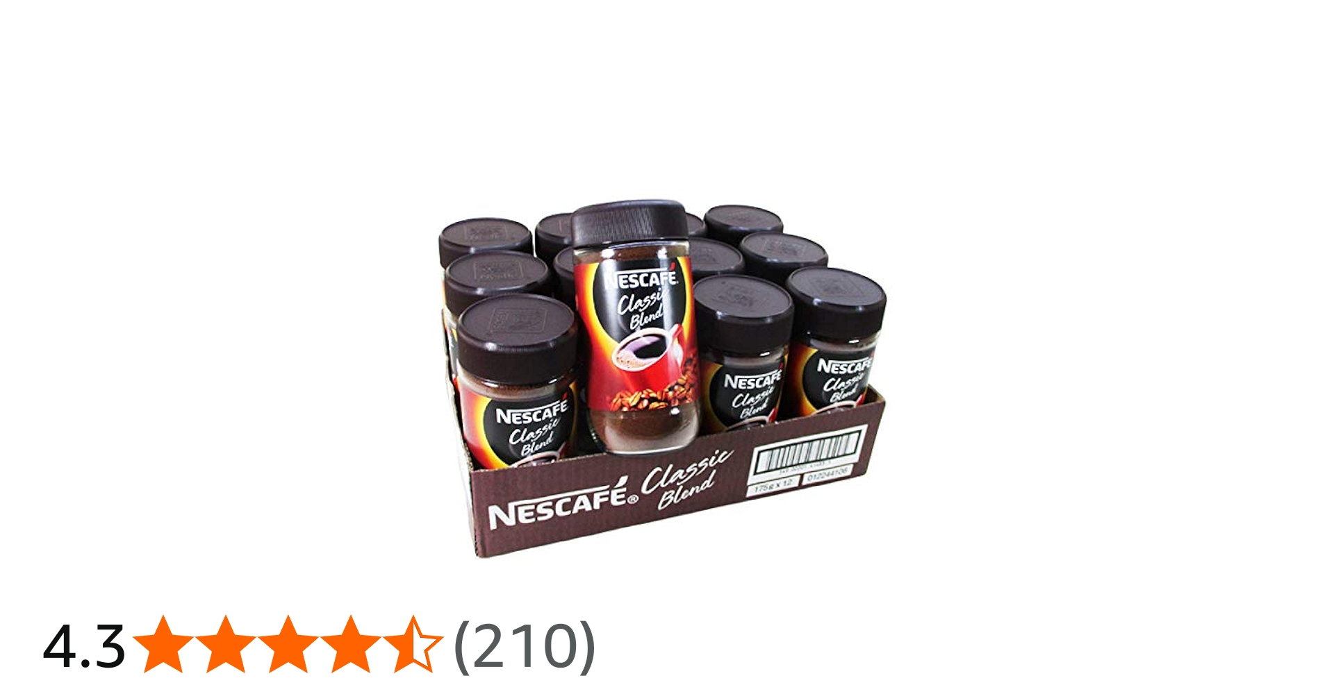 Amazon.co.jp: ネスカフェ クラシックブレンド 175g 12本【1ケース