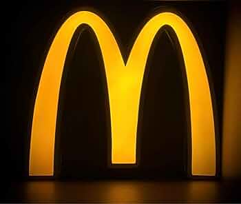Amazon.co.jp: 90's マクドナルド ゴールデンアーチ 電飾 看板