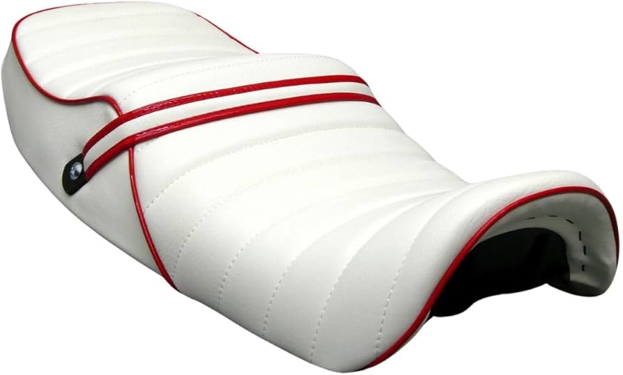 Amazon | XJR400R 後期 白赤 タックロールシート/あんこ抜き