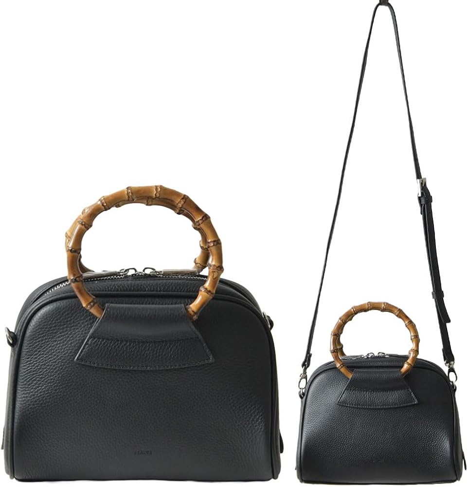 Amazon | [BEAURE] ビュレ/ヴュレ カウレザー バンブー ハンドル 2way