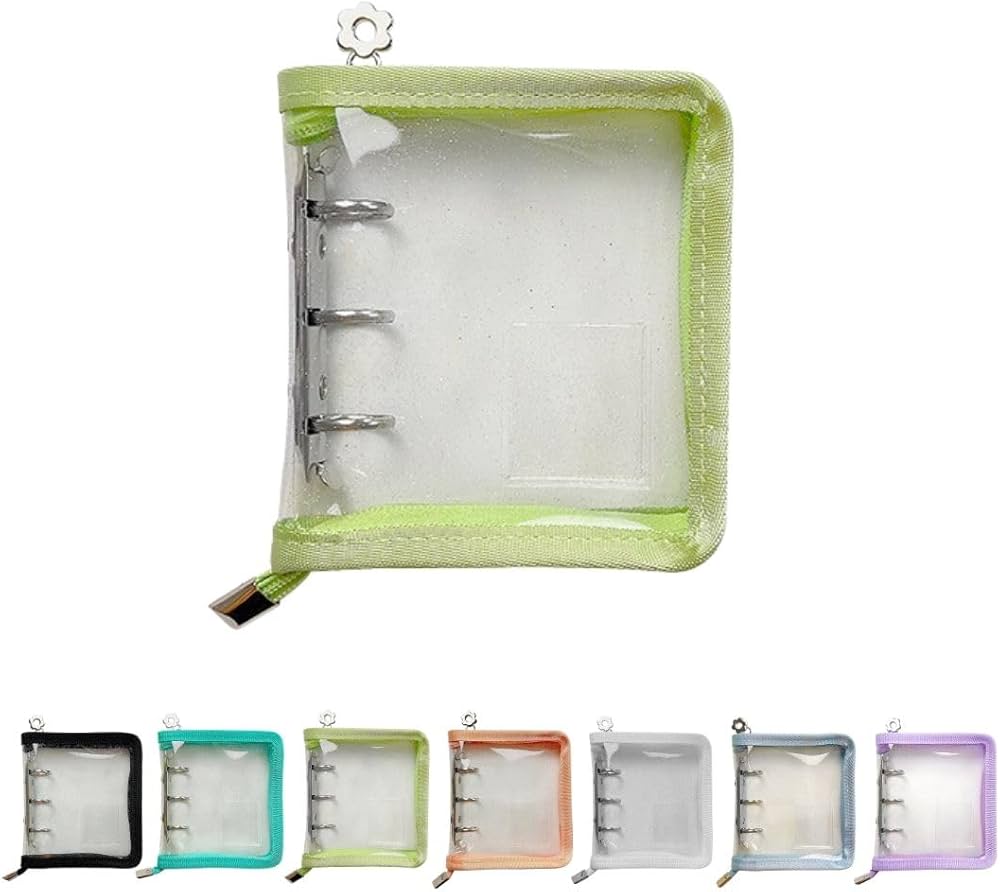 Amazon | 【LINAXYZ】3穴 ミニバインダー トレカ シール チェキ 缶