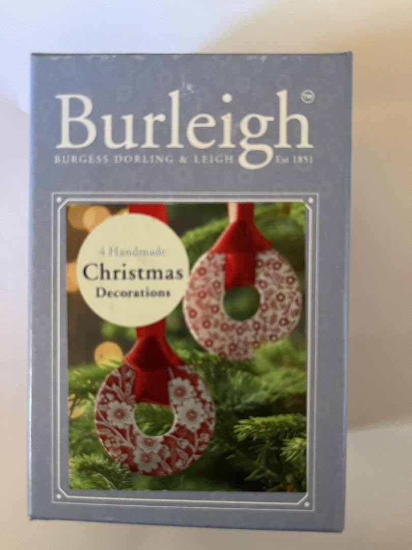 新品⭐︎バーレイ burleigh クリスマスオーナメント4点セット