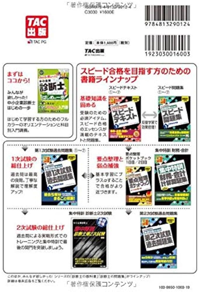 中小企業診断士 最速合格のための スピード問題集 (1) 企業経営理論