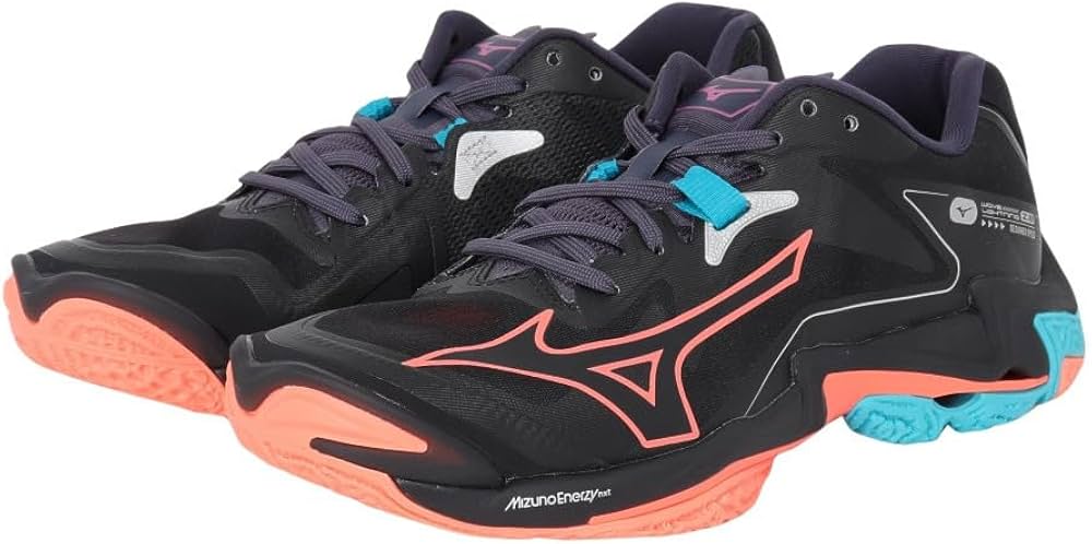 Amazon.co.jp: MIZUNO WAVE LIGHTNING Z8 ブラック×オレンジ×ブルー