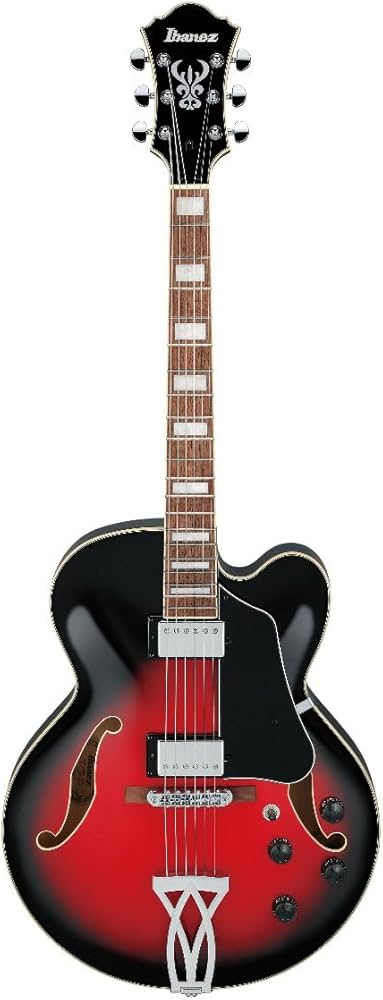 Amazon.com: Ibanez Artcore AF75 Hollowbody - Transparent Red