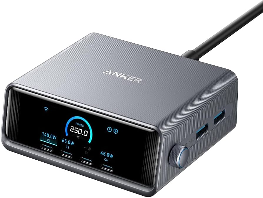 Amazon | Anker Prime Charger (250W, 6 Ports, GaN) (USB PD 充電器