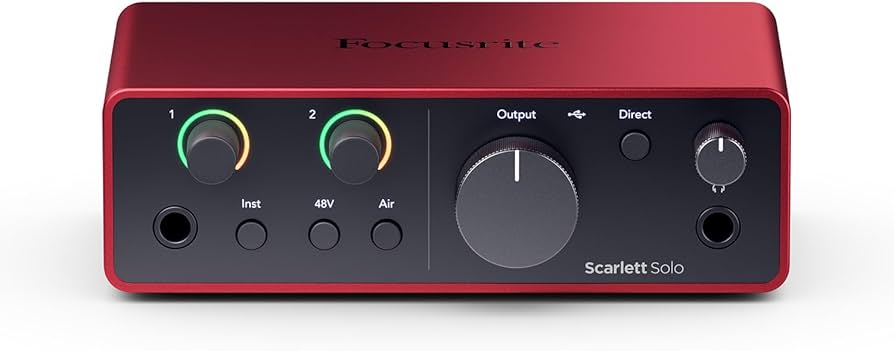 Amazon.co.jp: Focusrite Scarlett Solo 第4世代 USBオーディオ