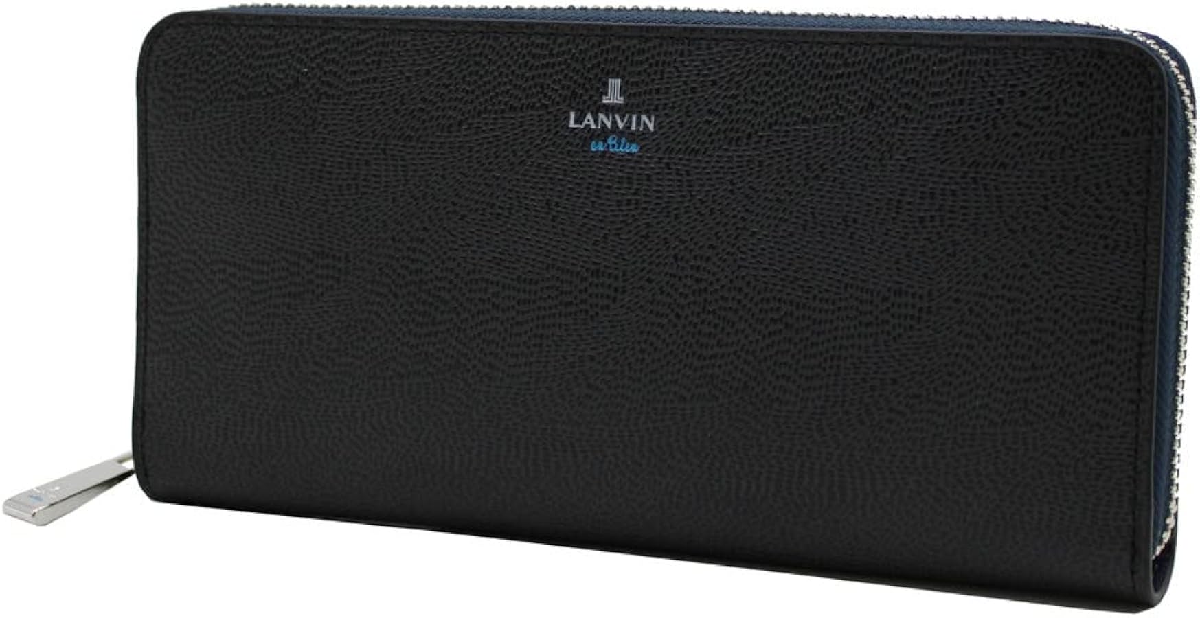 Amazon | [LANVIN en Bleu] ラウンドファスナー長財布 ブラック 19.5x9