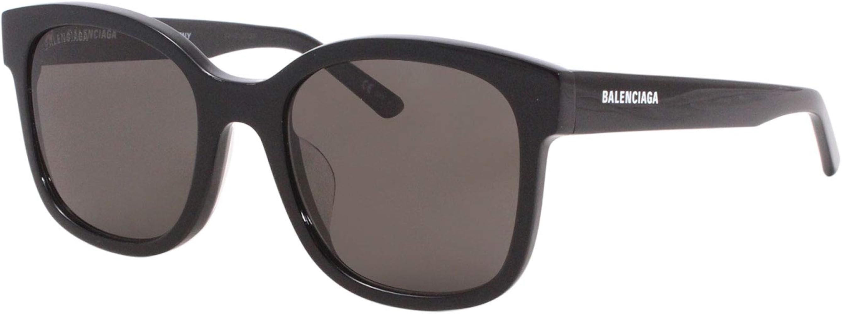 Amazon.com: Balenciaga Square Sunglasses BB0076SK 006 Black