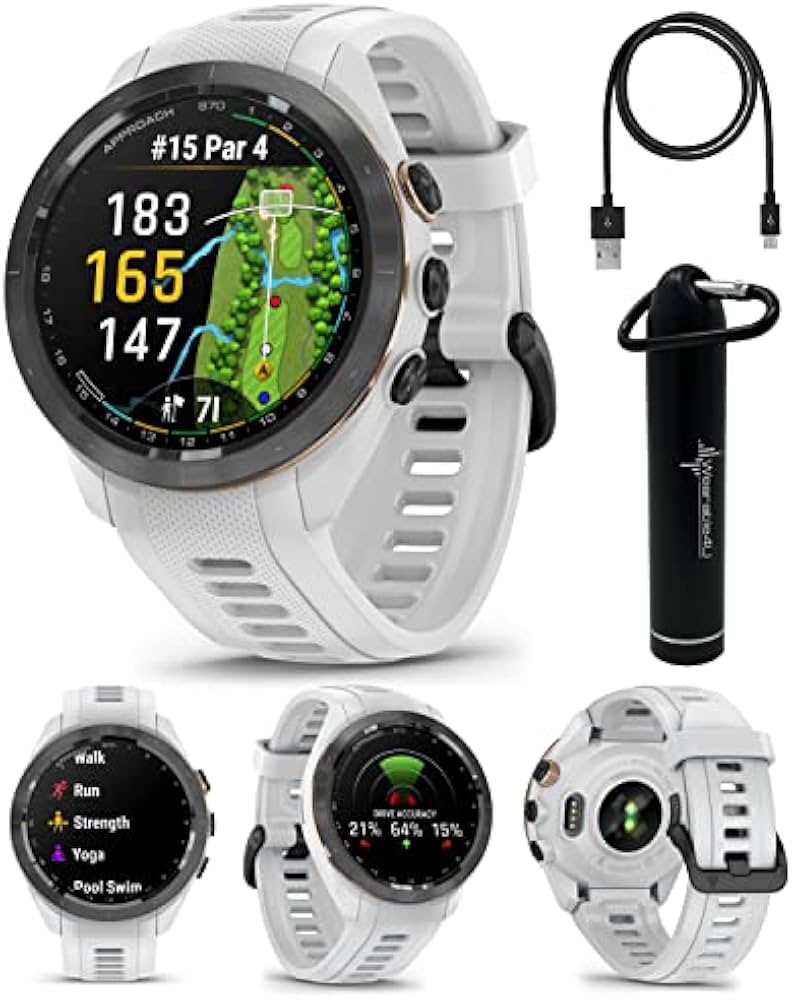 Amazon.com: Wearable4U - Garmin Approach S70 - Ceramic 42 mm Golf