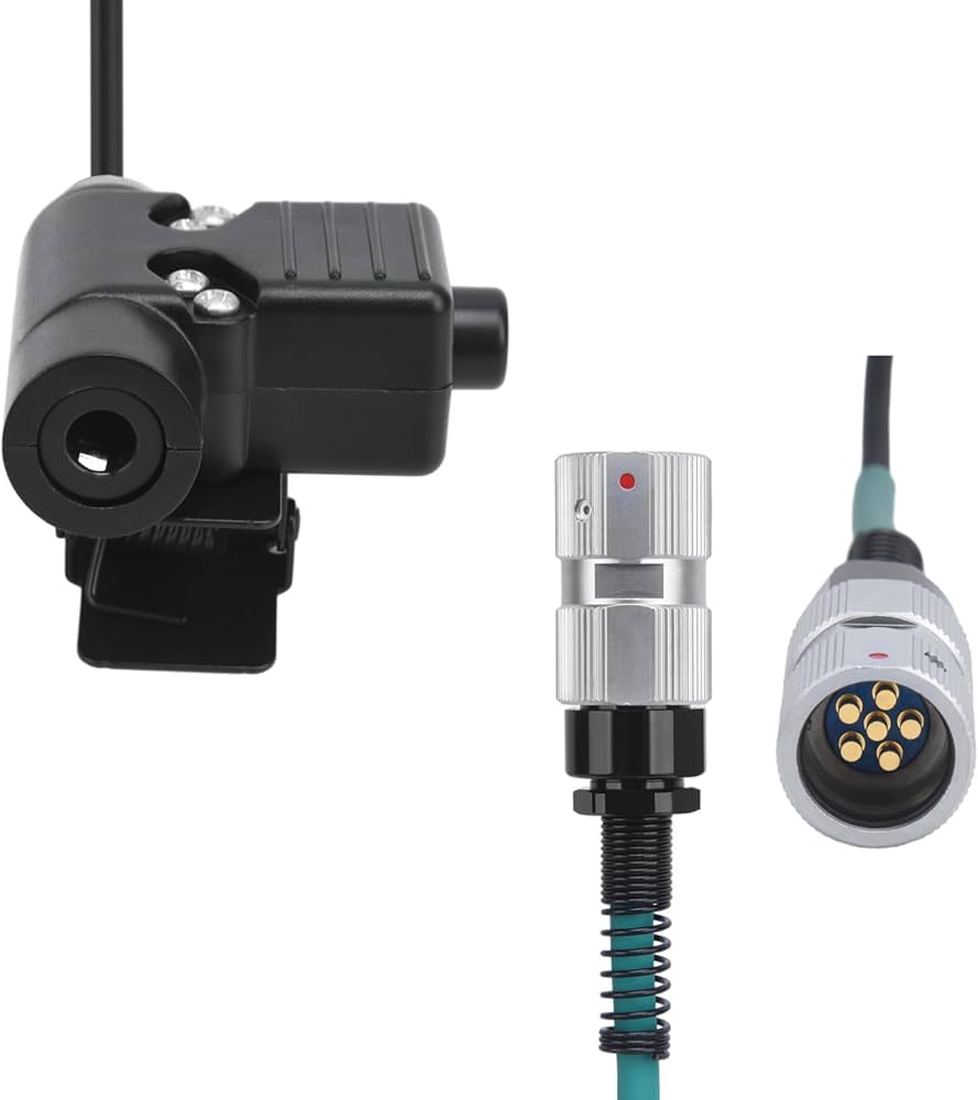 stdgove 6-pin U94 Ptt Tactical Headset Adapter Prc 152 148 Prc-152