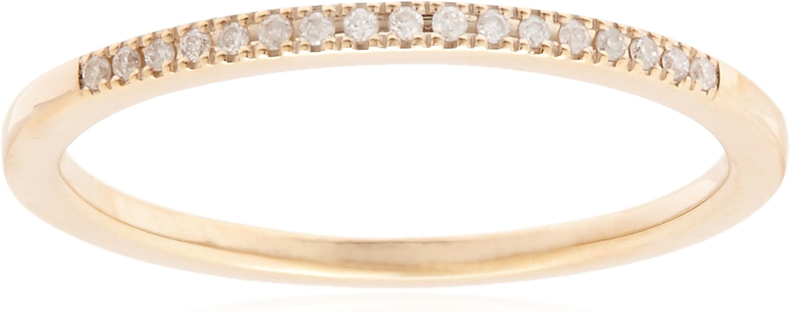 Amazon | [ノジェス] NOJESS 【K10YGダイヤ・ハーフエタニティ・リング