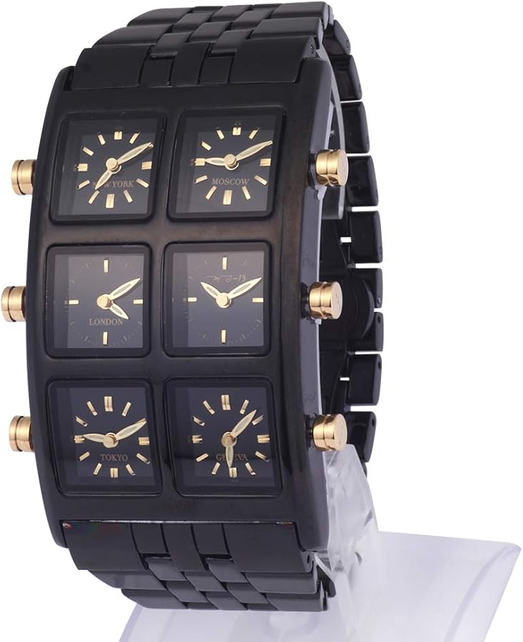 Amazon | 【MS-13】シックスタイムゾーン クォーツ 腕時計 6TIMEZONE