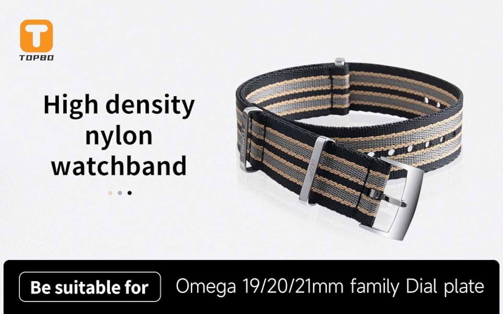 Amazon.co.jp: 20mm 高密度ナイロンNATOストラップウォッチバンド