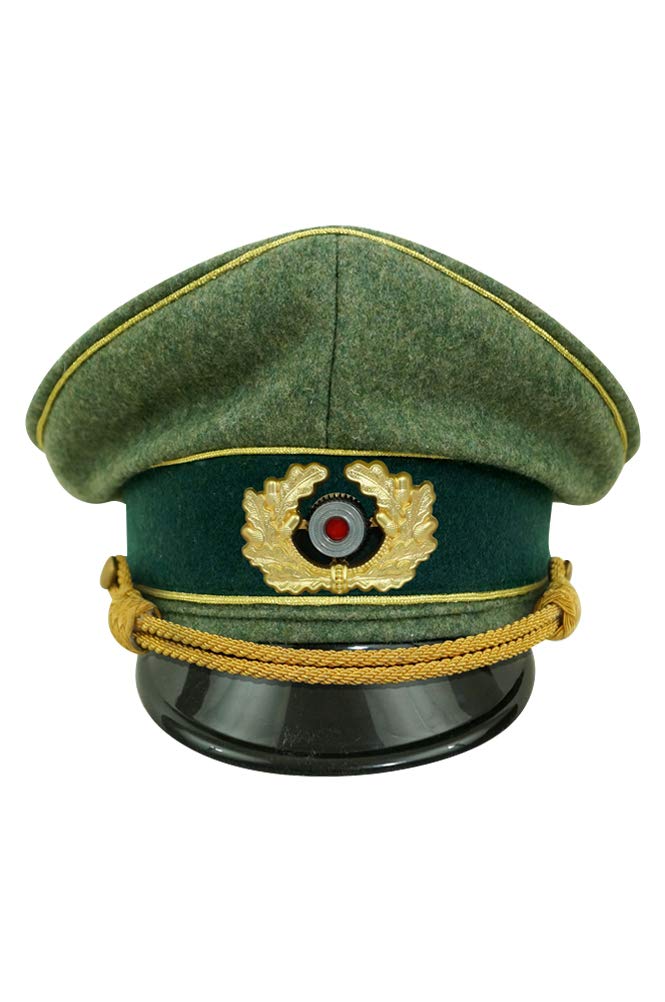 Amazon | 第二次世界大戦 ドイツ軍 国防軍 陸軍将官用制帽 ウール材料