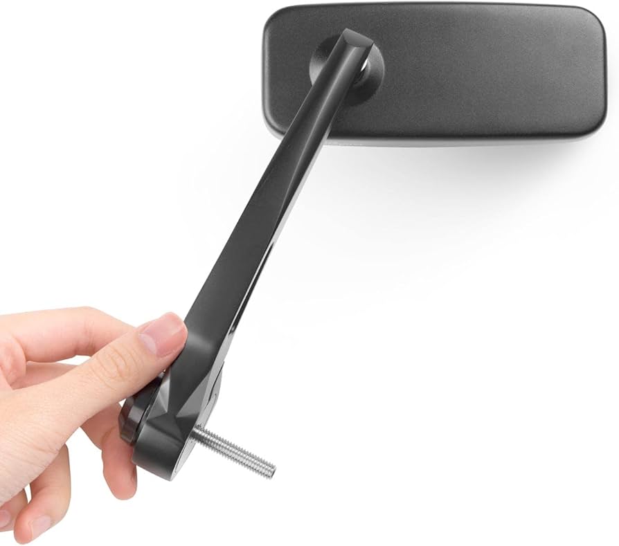 Amazon | KiWAV バイクミラー バーエンドミラー クラシック 黒