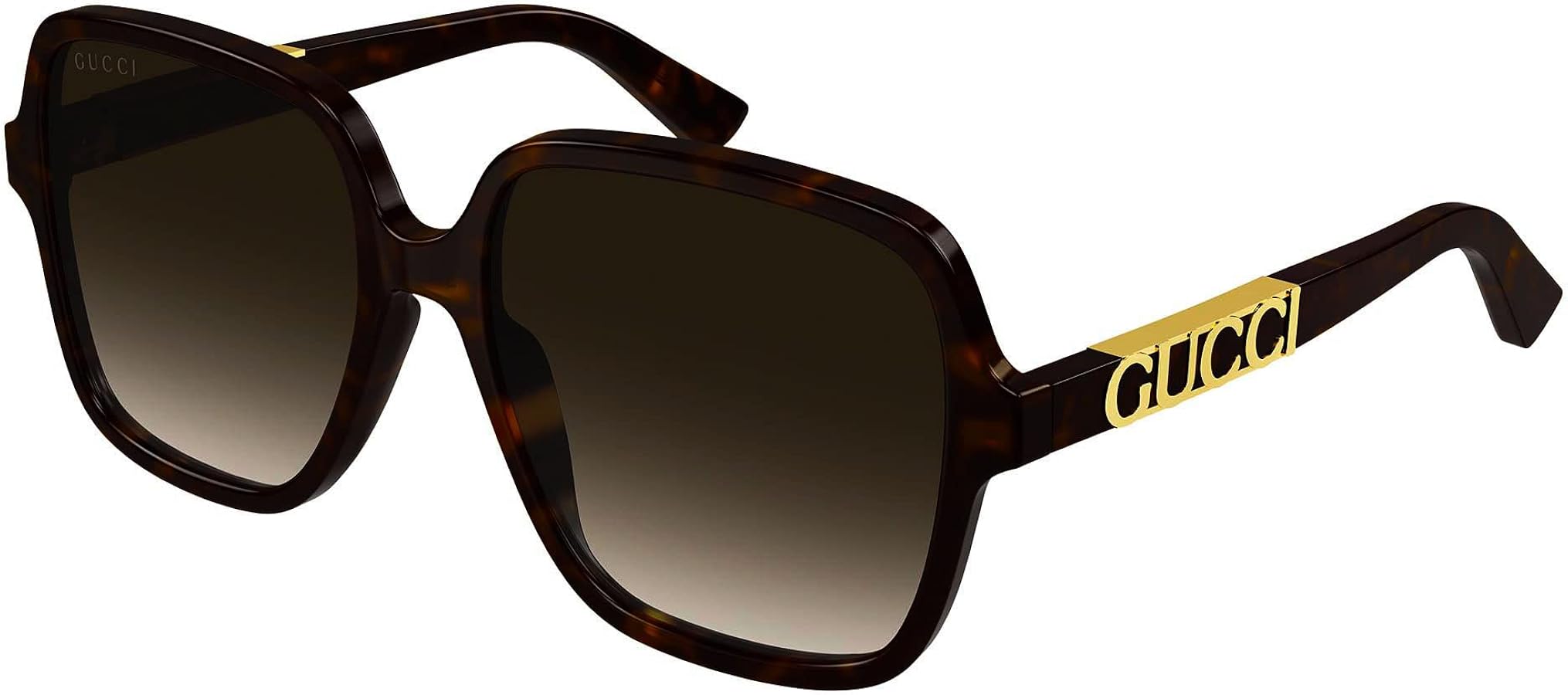 Amazon.com: Gucci GG1189S 003 Havana/Brown Square Women's