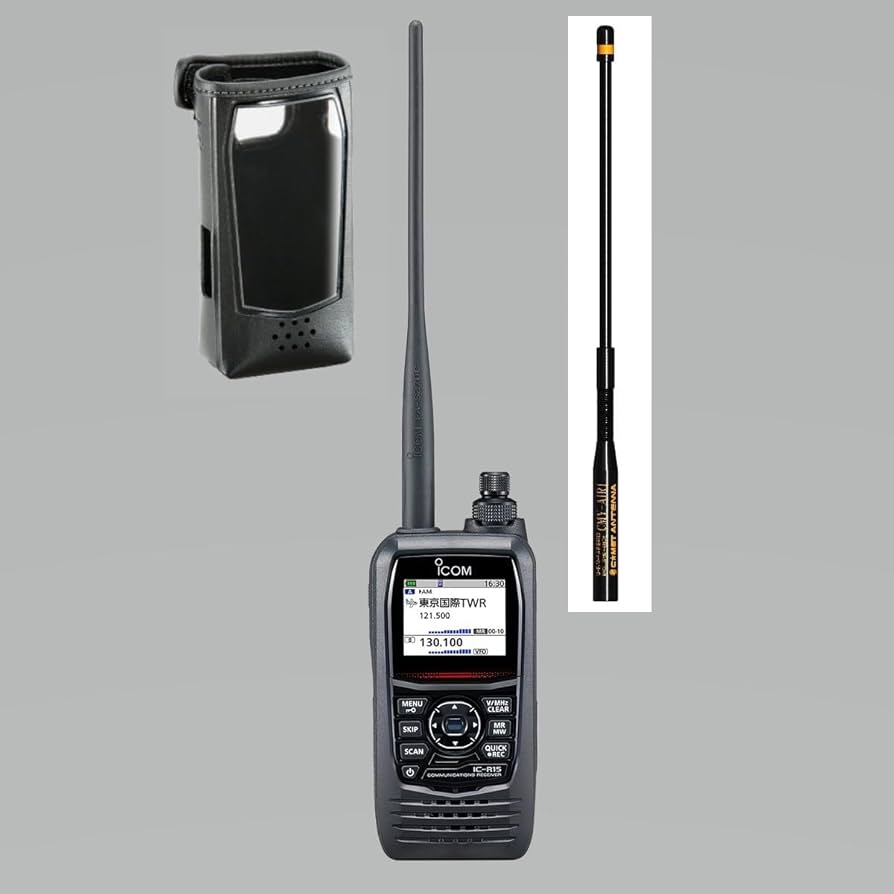 Amazon | IC-R15 広帯域ハンディ受信機 エアーバンドアンテナ（22cm