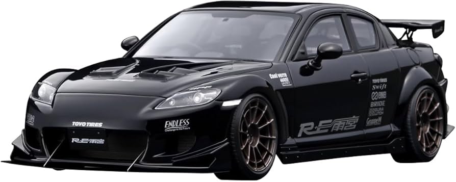 Amazon | ignition model 1/18 マツダ RX-8 (SE3P) RE Amemiya Black