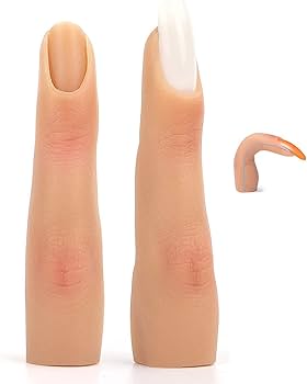 Amazon.co.jp: ネイルアート練習用ハンド、ネイル、シリコン製練習用