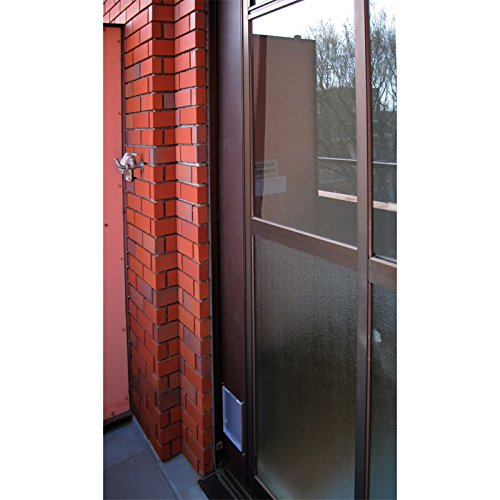 Amazon.co.jp: サンセイ 国産工事不要サッシ用パネルキャットドア S