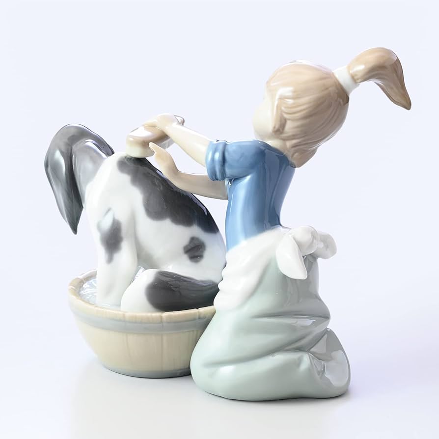 Amazon.co.jp: LLADRO リヤドロ きれいにしましょうね 01005455 陶器