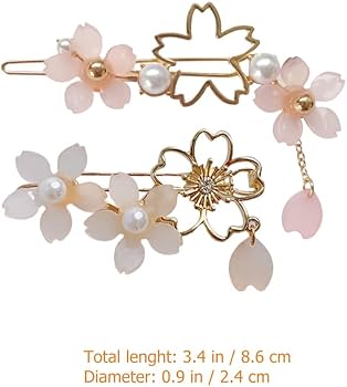 Amazon | FRCOLOR 桜 ヘアピン 2個セット 可愛い 桜の形 ヘア