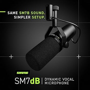 Amazon.co.jp: SHURE ダイナミックマイク SM7dB プリアンプ搭載 【国内