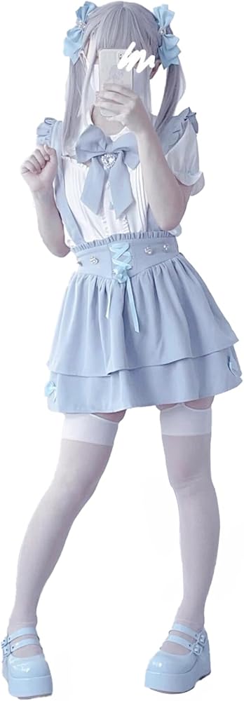 Amazon.co.jp: [Lilikakoi] 地雷系 量産型 スカート レディース 2点