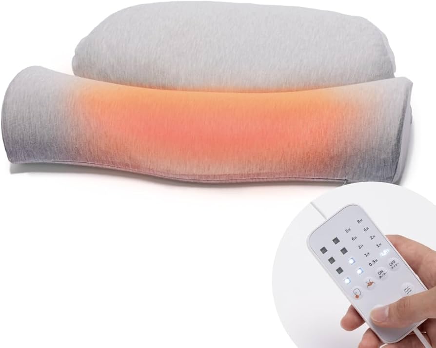 Amazon｜[CALQS ホッとする枕 PLUS ライトグレー] 枕 ピロー 首 肩