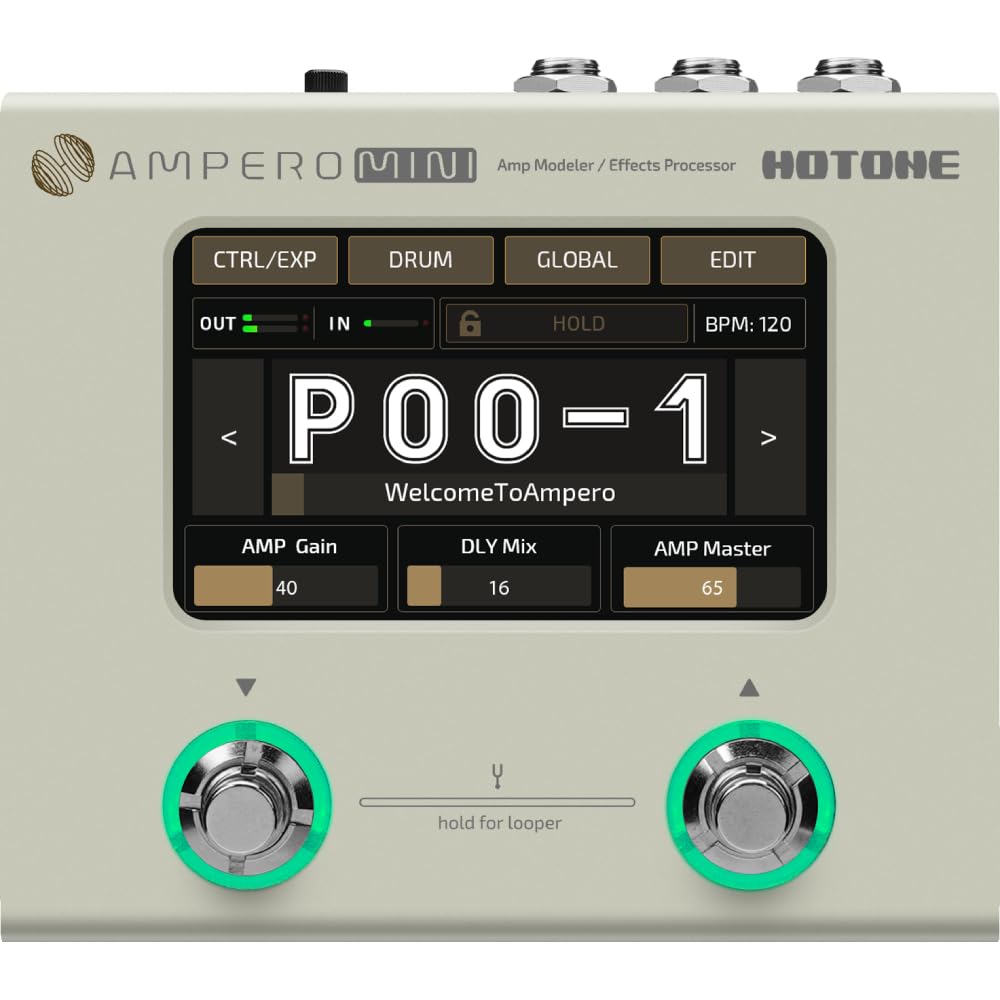 Amazon.com: HOTONE Ampero Mini MP50VN - Guitar Multi Effects