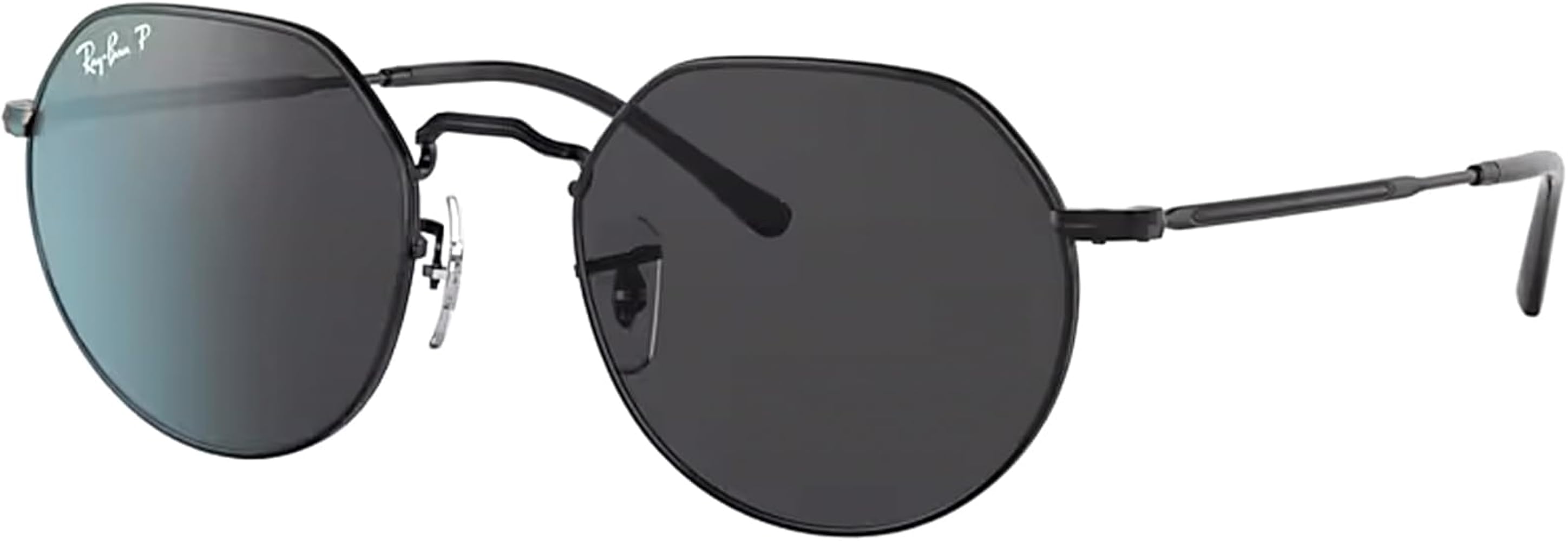 Amazon.com: Ray-Ban Jack RB3565 002/48 51MM Black/Crystal Lens