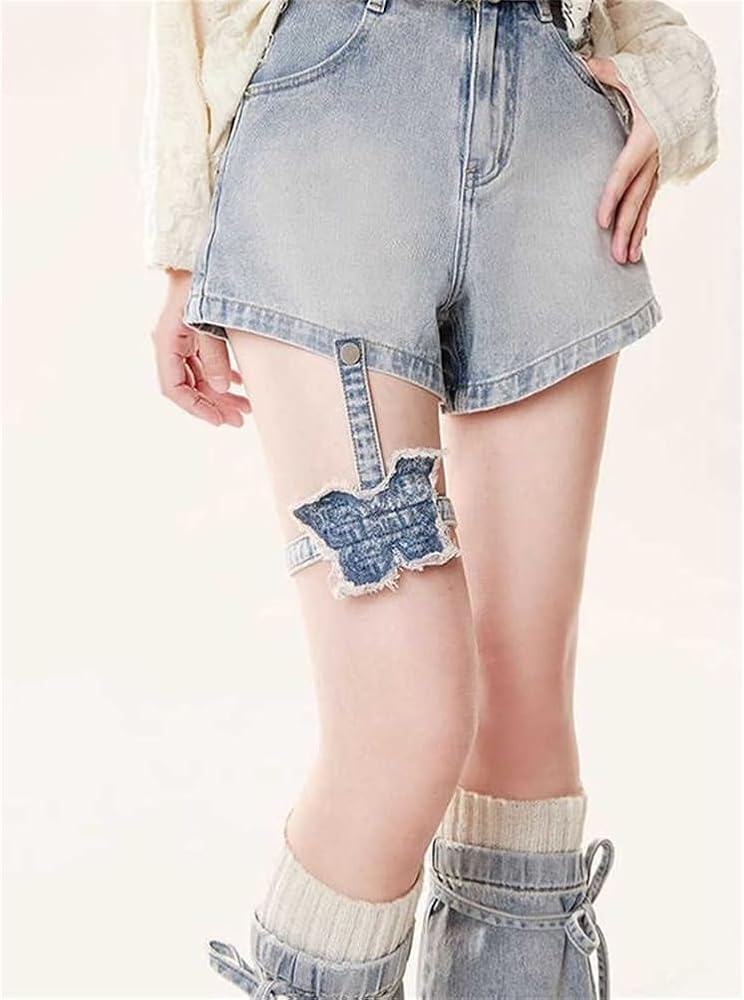Amazon | [FLASHOON] デニムショートパンツ レディース 夏 3セクション