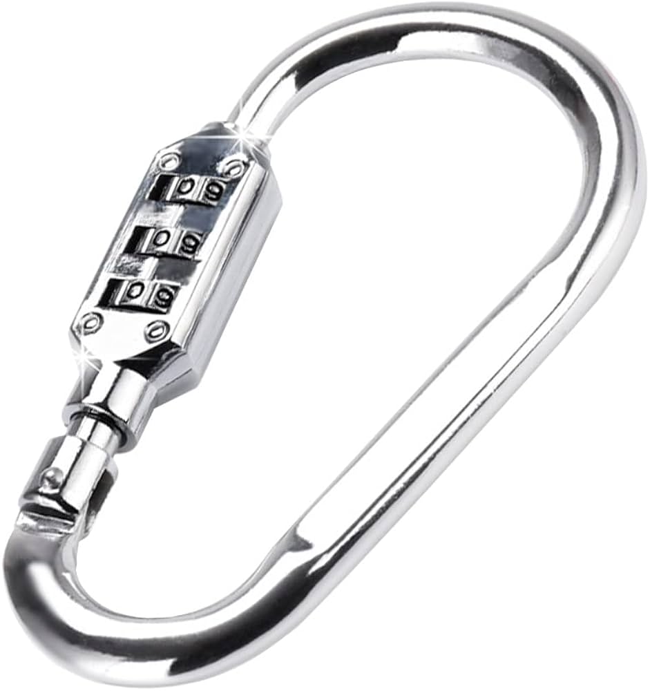 Amazon.co.jp: TBDBNR ダイヤル式カラビナ 万能ロックホルダー 1個