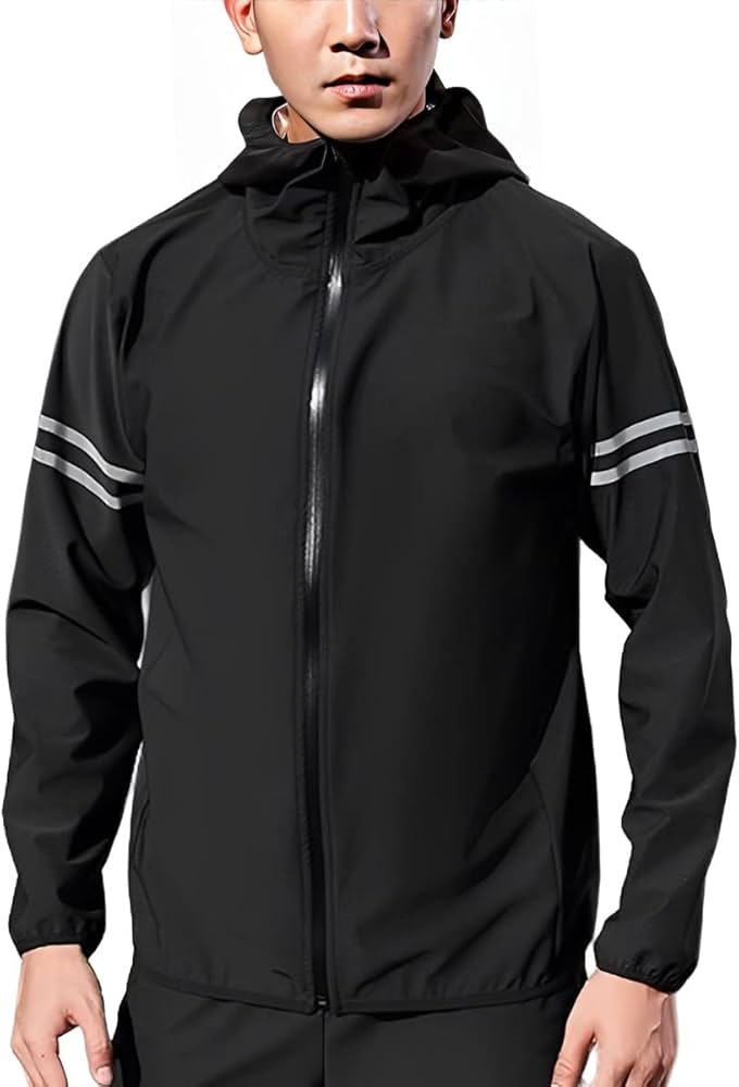 Amazon.com: Sauna Suits for Men with Pocket Sweat Sauna Jackets