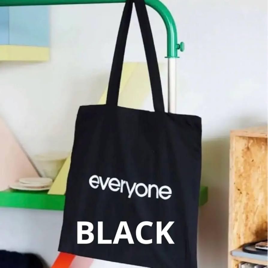 Amazon.co.jp: everyone nylon logo tote bag black : ファッション