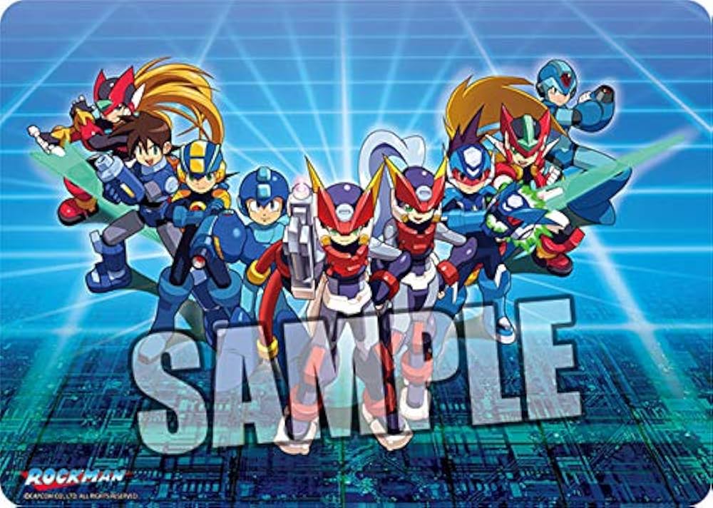 Amazon.co.jp: キャラクター万能ラバーマット ロックマン「ビクトリー