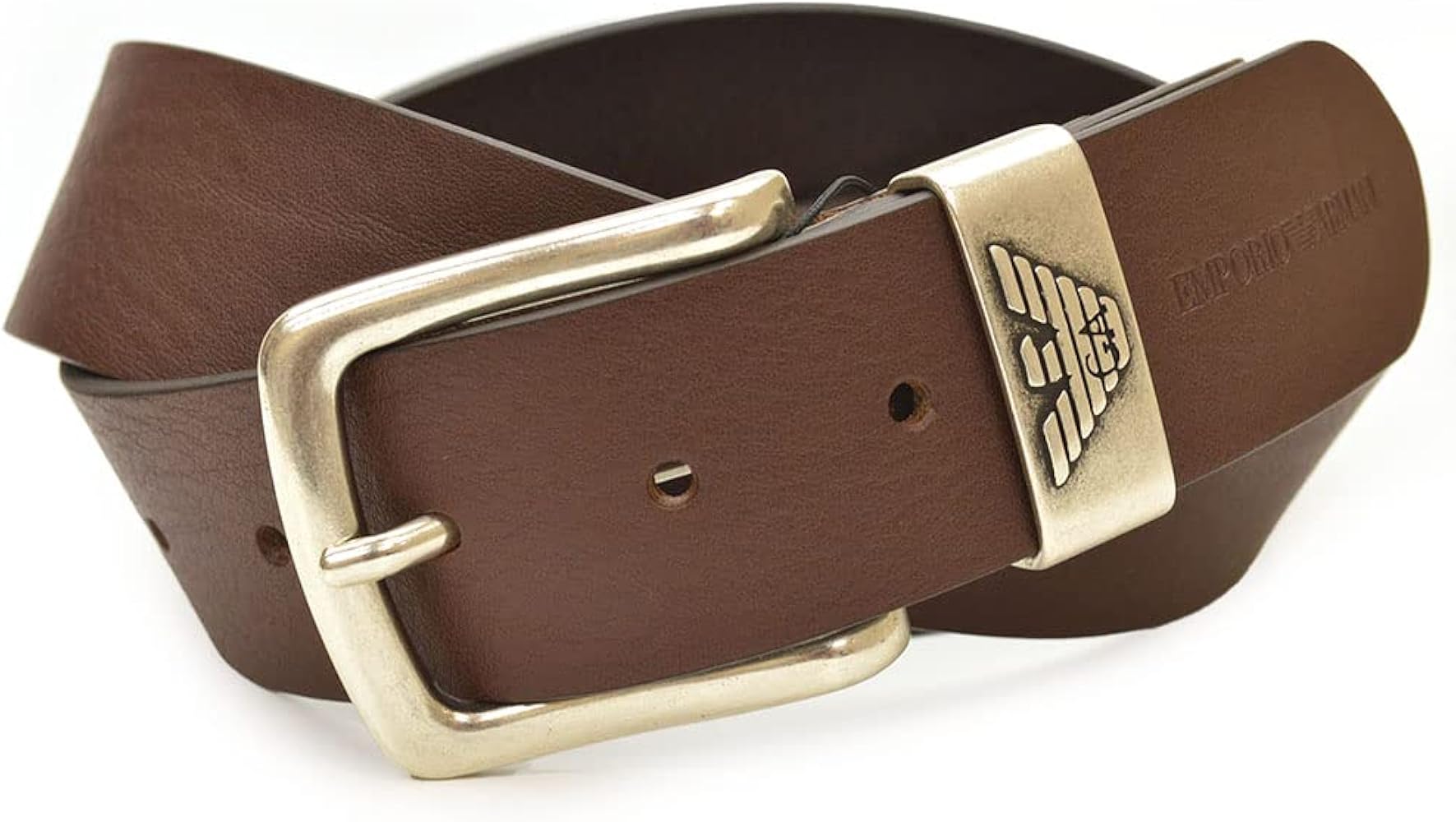 Amazon | [エンポリオアルマーニ] ベルト メンズ ダークブラウン