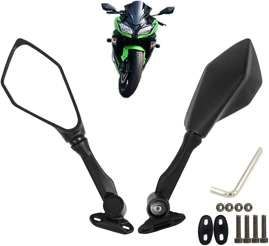 Amazon | バイクミラー NINJA適用 適合Ninja 250 ZX 6R 636 300R EX300