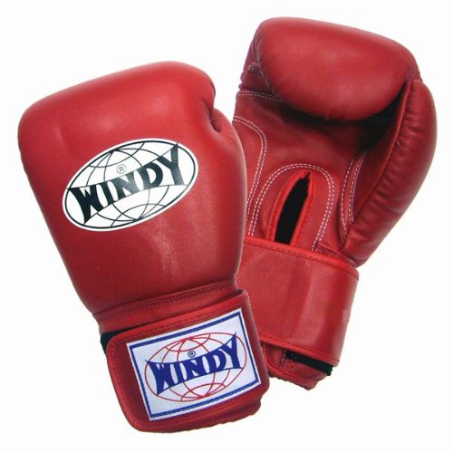 Amazon.co.jp: WINDY ボクシンググローブ 本革製 14オンス レッド