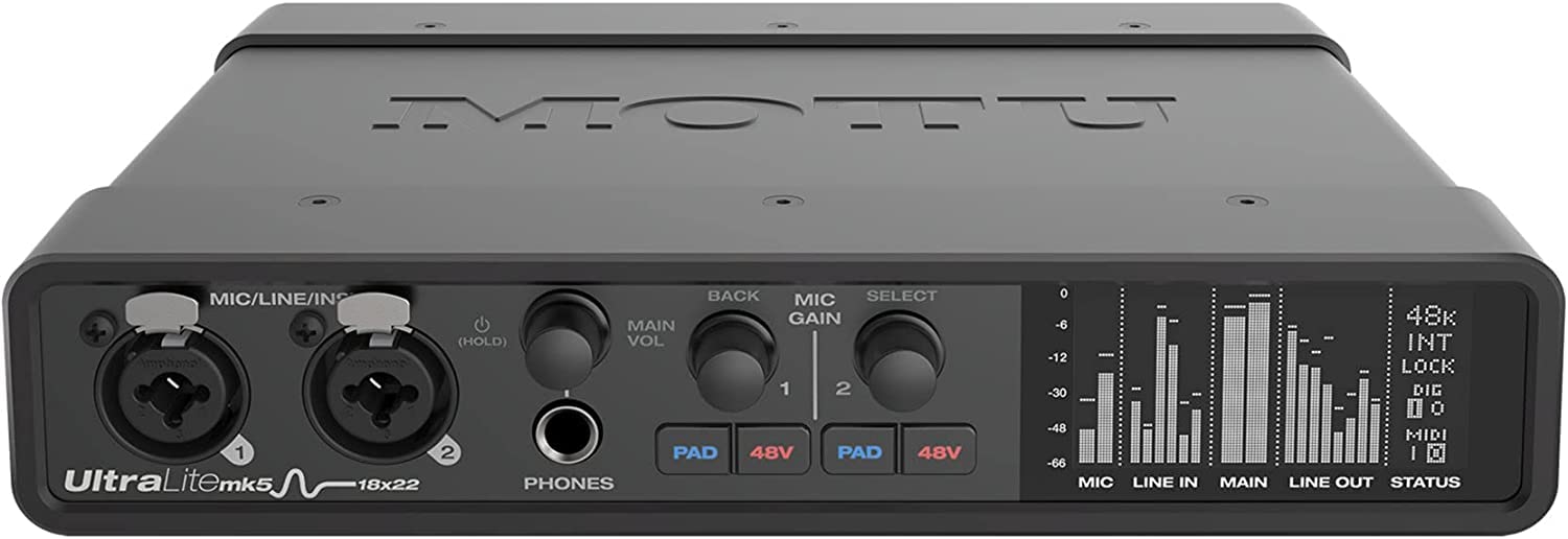 Amazon.com: MOTU UltraLite-mk5 18x22 USB Audio Interface 3 for Mac