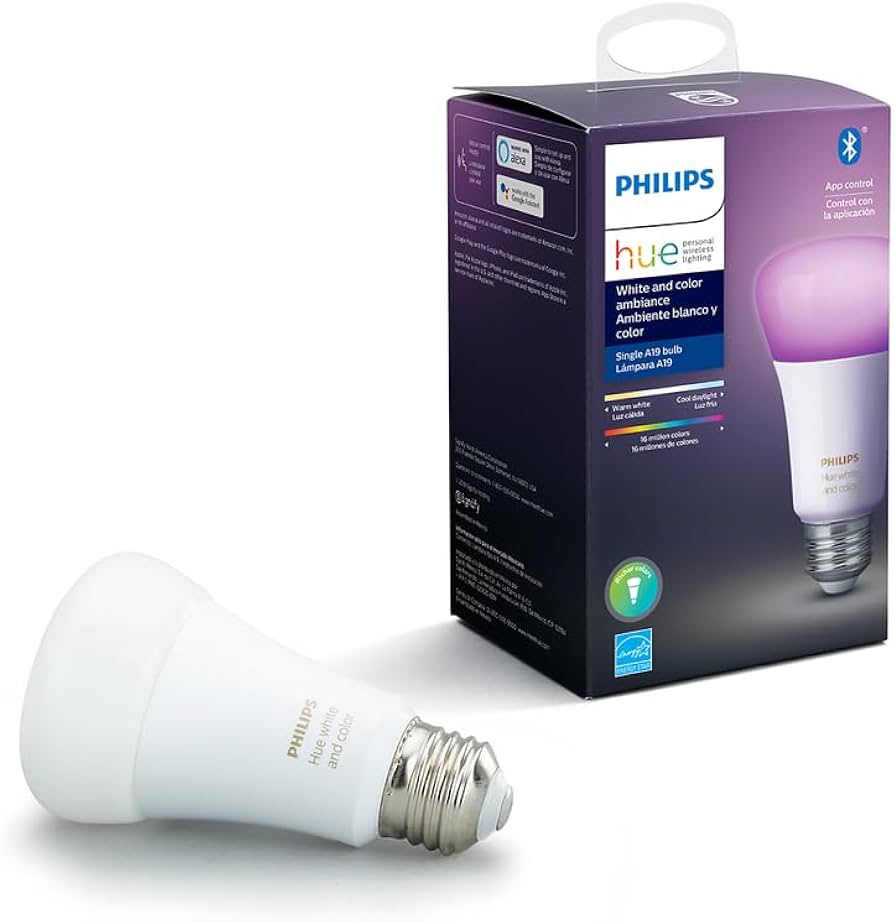 Amazon.co.jp: Philips HueホワイトとカラーAmbiance a19 60 W相当調光