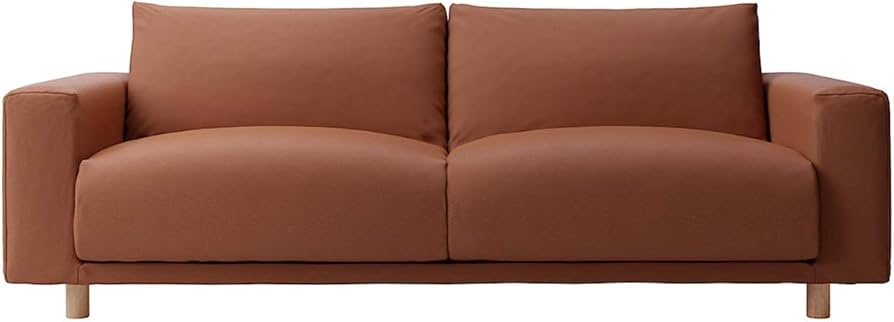 Amazon｜無印良品 ソファ本体・3シーター・革張り・フェザー・ポケット